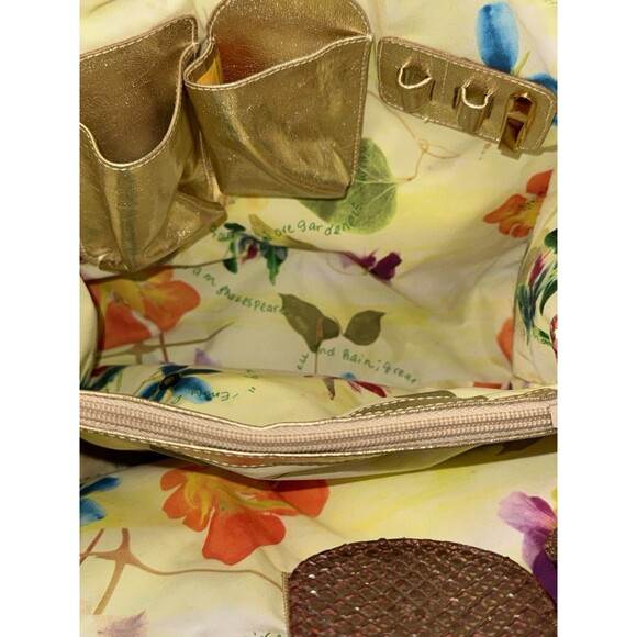 Vintage Fatto A Mano Carlos Falchi Bronze Snakeskin Hobo Bag EUC - Picture 15 of 15